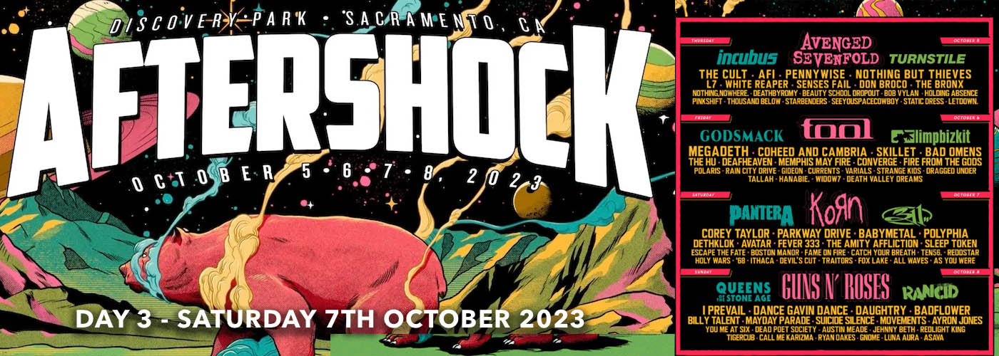 Aftershock Festival - Saturday Tickets | 7th October | Discovery Park